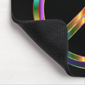 クローム平和サイン マウスパッド (コーナー)