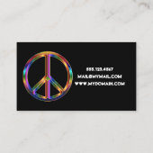 クローム平和サイン 名刺 (裏面)