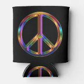 クローム平和サイン 缶クーラー (正面)