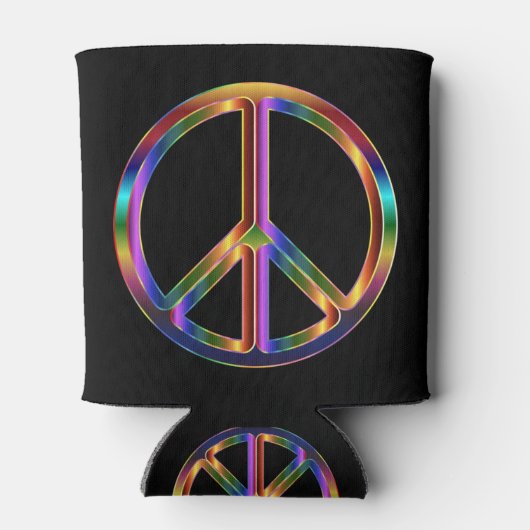 クローム平和サイン 缶クーラー (裏面)