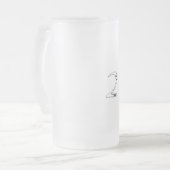 クローム2016卒業マグカップ6 フロストグラスビールジョッキ (正面左)