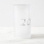 クローム2016卒業マグカップ6 フロストグラスビールジョッキ (中央)