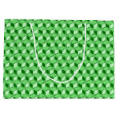 クローム3-dボックス – エメラルドグリーン ラージペーパーバッグ (裏面)