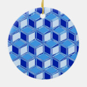 クローム3-dボックス – Cobalt blue セラミックオーナメント (裏面)