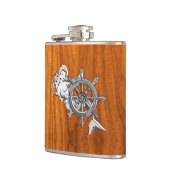 クローム メルメイド テークプリント フラスク (左)