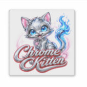 クローム+子猫 デカール (正面)