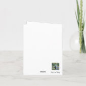 クローモネ睡蓮ネコ同情カード サンキューカード (裏面)