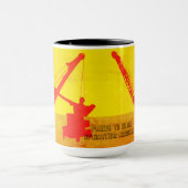 クローラクレーン北西クレーンのアートクレーンのオペレータ マグカップ (中央)