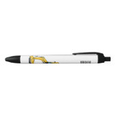 クローラー掘削機の漫画イラストレーション 黒ボールペン (トップ)