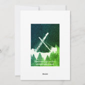 クローラー クレーン 冬の雪の夜の運転手の休暇 シーズンカード (裏面)