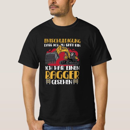 クローラ掘削機用格納建築 Tシャツ (正面)