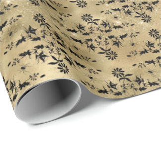 クローリースパイダーフローラハロウィーンパターン ラッピングペーパー