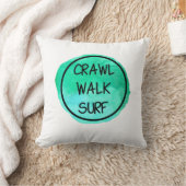 クロールウォークサーフェス（緑）デザイン クッション (ブランケット)