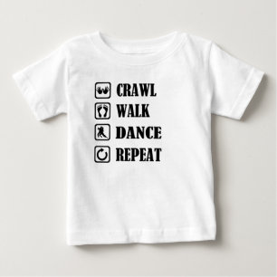 クロールウォークダンスの繰り返し ベビーTシャツ