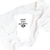 クロールウォークピックルおもしろいボ生まれたばかりのール ベビーボディスーツ