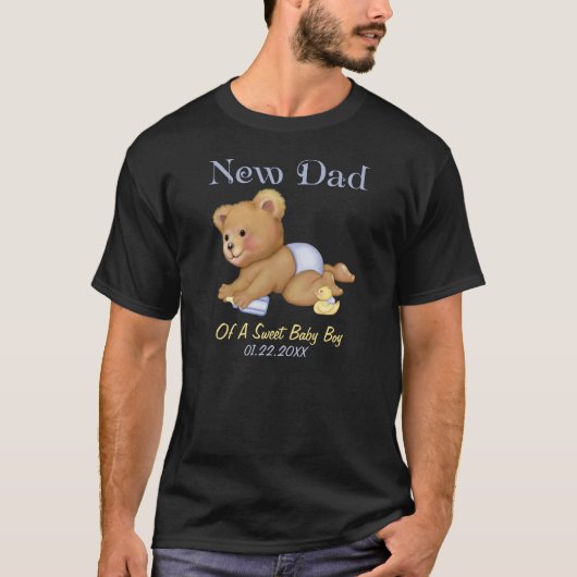 クロールテディ – New Dad of Boy カスタマイズ -  Tシャツ (正面)