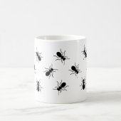 クロールビッグブラックアリ群おもしろいノベルティ マグカップ (中央)
