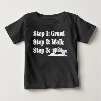 クロール、ウォーク、オフロード4x4トラックベビーシャツ ベビーTシャツ