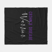 クローン病の戦士 フリースブランケット (正面(横))