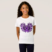 クローン病の認識度のハートWings.png Tシャツ (正面フル)