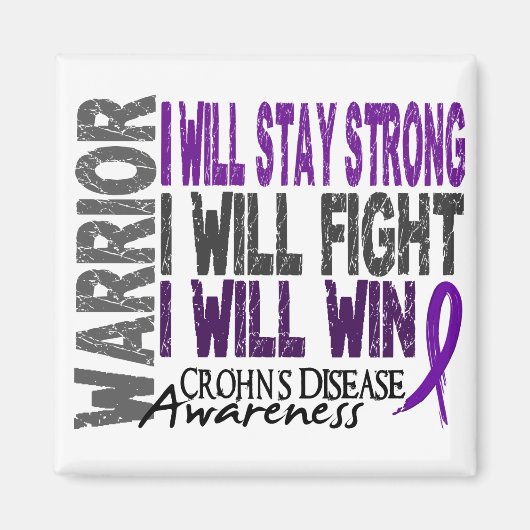 クローン病戦士 マグネット (正面)