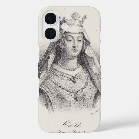 クローヴィス1世の2番目の妻クロティルド Case-Mate iPhoneケース (裏面)
