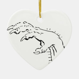 クロー不気味ハンドエリー セラミックオーナメント