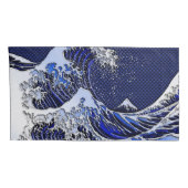 クロー素晴らしムスタイルの北斎波 枕カバー (裏面-右)