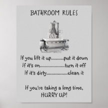 クロー足バスタブ浴室ルール