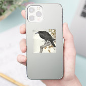 クロー ラヴェン 小森 日本の鳥 クロ シール (スマートフォン)