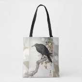 クロー ラヴェン 小森 日本の鳥 クロ トートバッグ (正面)