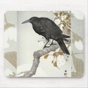 クロー ラヴェン 小森 日本の鳥 クロ マウスパッド