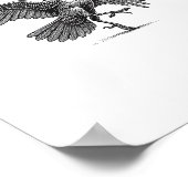 クロー、F-Caw-F 面白い鳥 ポスター (角)