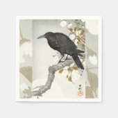 クロ コソン 日本 鳥 クロ スタンダードカクテルナプキン (正面)