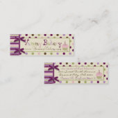 クワの点の細い名刺 スキニー名刺 (正面/裏面)