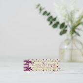 クワの点の細い名刺 スキニー名刺 (スタンド正面)