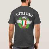 クワの通りNYCイタリアの少しワイシャツ Tシャツ (裏面)