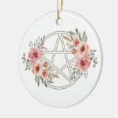 クワイエットセージフローラ星形五角形 セラミックオーナメント (左)