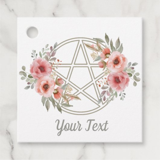 クワイエットセージフローラ星形五角形 フェイバータグ (正面)