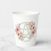 クワイエットセージフローラ星形五角形 紙コップ (裏面)