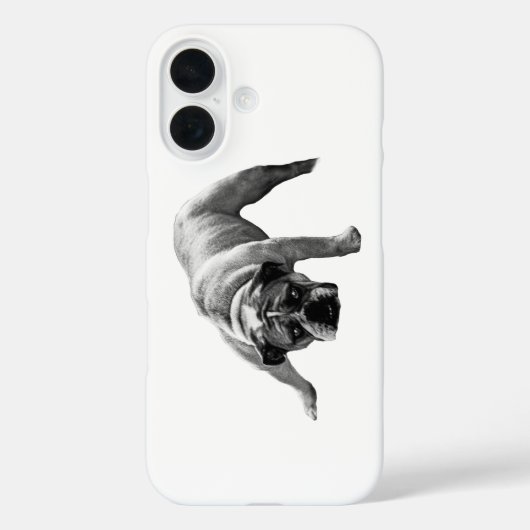 クワイエット・ストレングス・ブルドッグ・ケース Case-Mate iPhoneケース (裏面)