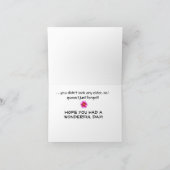 クワイナスガロール遅れ誕生日カード カード (内部)