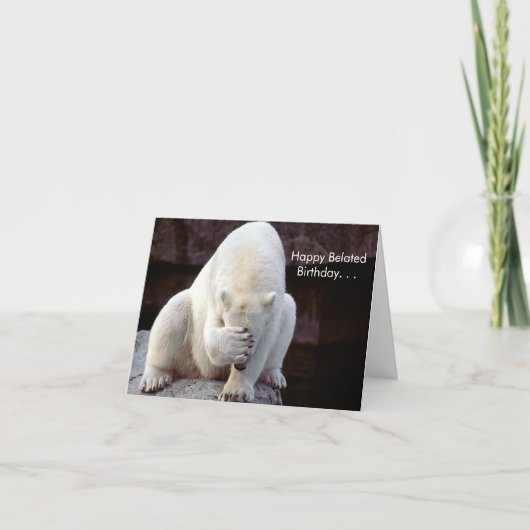 クワイナスガロール遅れ誕生日カード カード (正面)