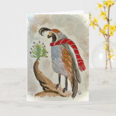 クワイルホリデーカード カード (黄色い花)