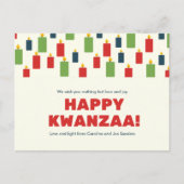 クワカラフルンザキャンドルパターン シーズンポストカード (正面)