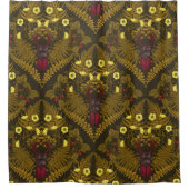 クワガタとシダ シャワーカーテン (正面)