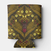 クワガタとシダ 缶クーラー (裏面)