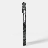 クワガタとシダ、黒と白 Case-Mate iPhoneケース (裏面 / 左)