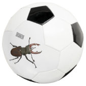 クワガタの漫画イラストレーション サッカーボール (3/4)