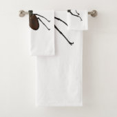 クワガタの漫画イラストレーション バスタオルセット (インサイチュ)